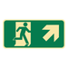 Exit & Evacuation - Exit Symbol Diagonal Right Up Arrow Sign