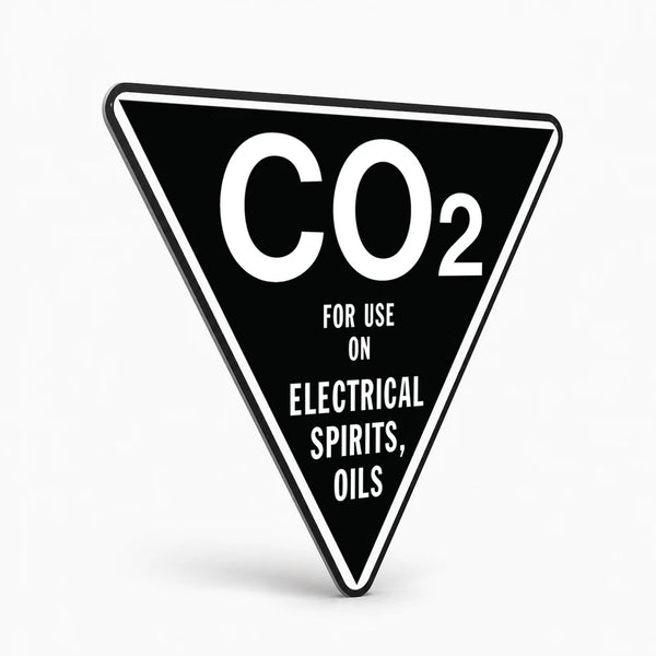 Fire Safety Equipment Extinguisher NZ - CO2 Sign