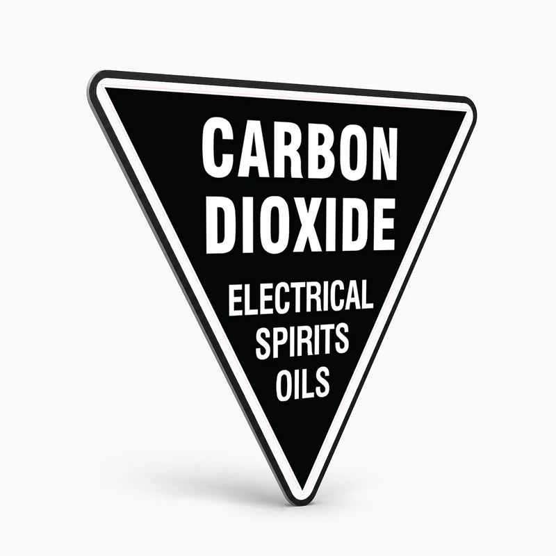 Fire Safety Equipment Extinguisher NZ - Carbon Dioxide Sign