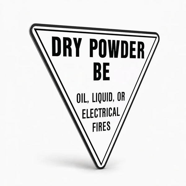 Fire Safety Equipment Extinguisher NZ - Dry Powder BE Sign