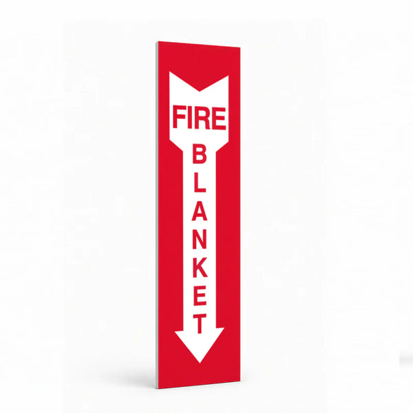Fire Safety Equipment - Fire Blanket Arrow Sign