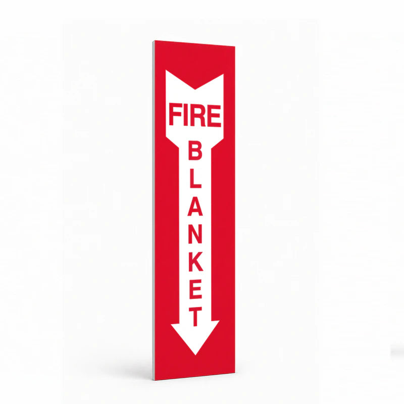 Fire Safety Equipment - Fire Blanket Arrow Sign