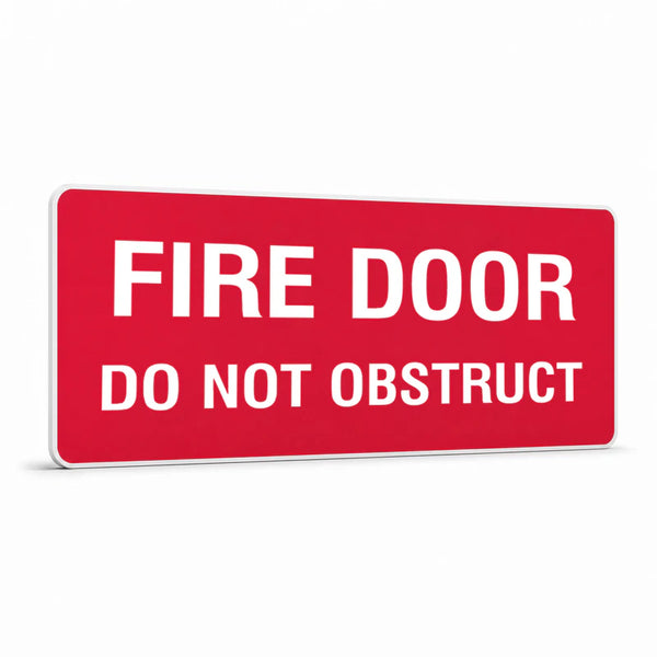 Fire Safety Equipment - Fire Door Do Not Obstruct Sign