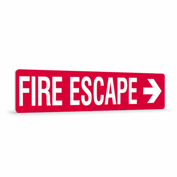 Fire Safety Equipment - Fire Escape Right Sign