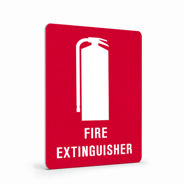 Fire Safety Equipment - Fire Extinguisher with symbol Sign