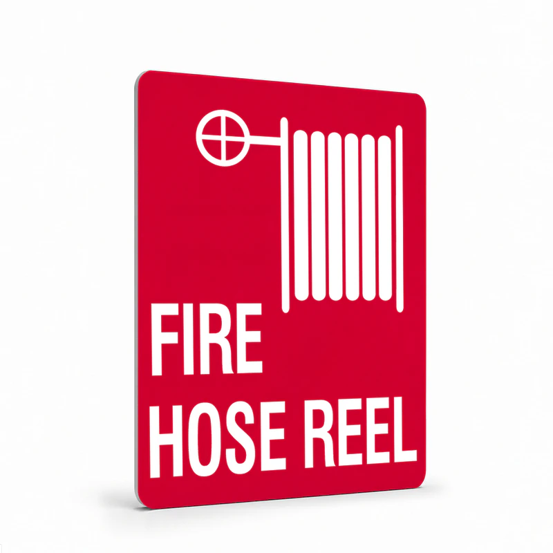 Fire Safety Equipment - Fire Hose Reel with symbol Sign