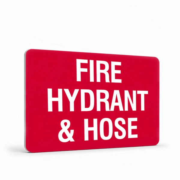 Fire Safety Equipment - Fire Hydrant And Hose Sign