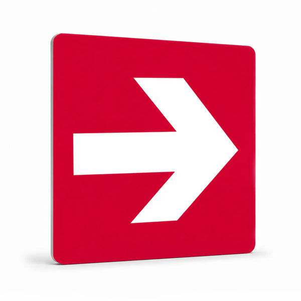 Fire Safety Equipment - Horizontal Arrow Sign