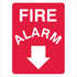 Fire Safety Equipment - Fire Alarm below Sign