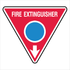 Fire Safety Equipment - Fire Extinguisher Blue Dot Sign