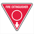 Fire Safety Equipment - Fire Extinguisher Red Dot Sign