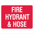 Fire Safety Equipment - Fire Hydrant And Hose Sign