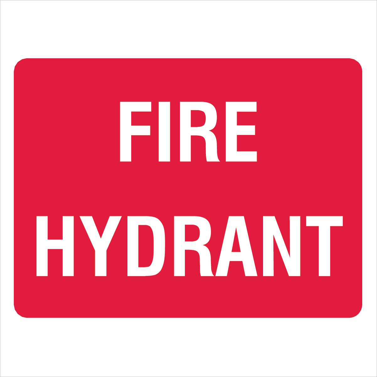 Fire Safety Equipment - Fire Hydrant Sign