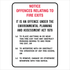 Fire Safety Equipment - Notice Offences Relating To Fire Exits Sign