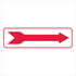 Fire Safety Equipment - White Arrow Red Background Sign