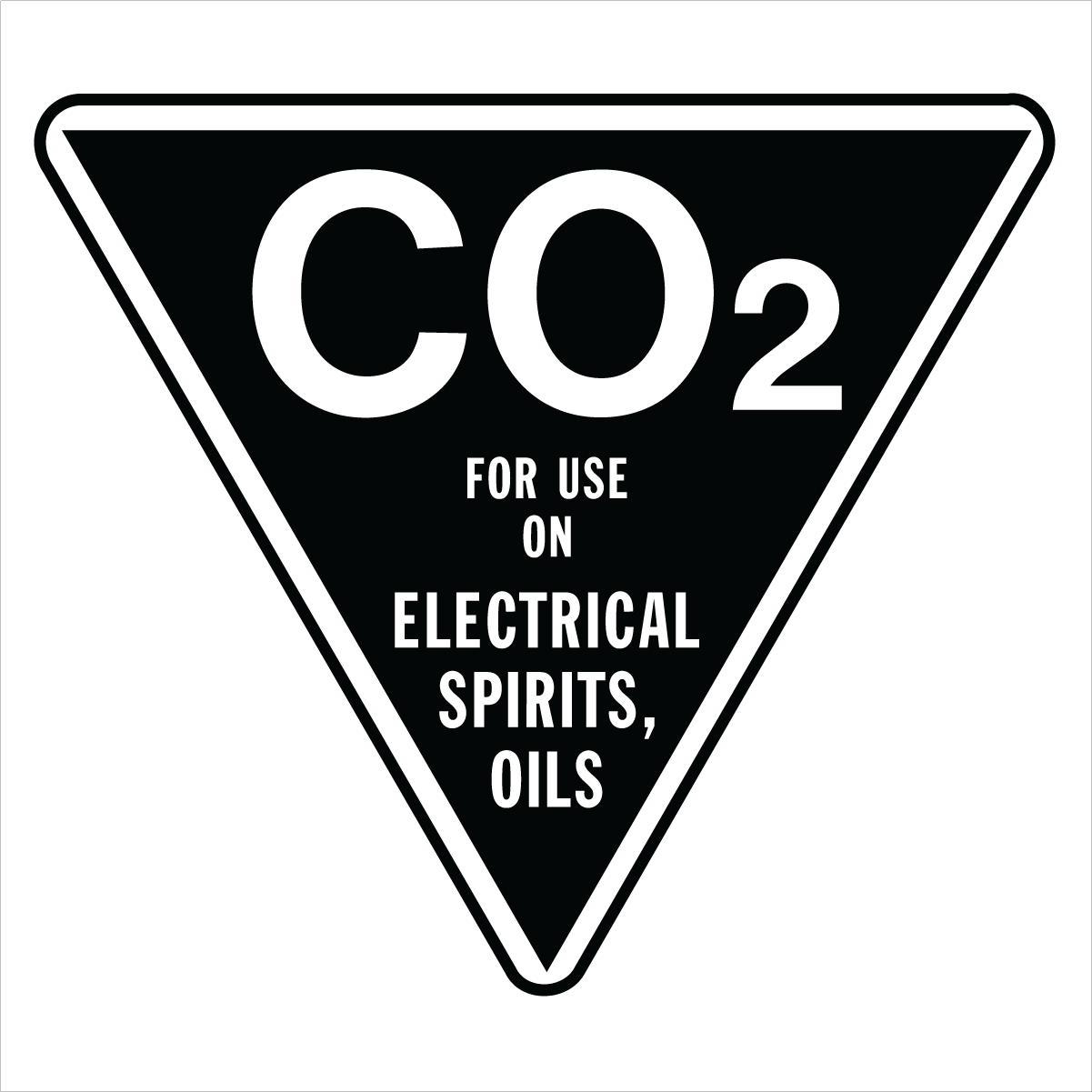 Fire Safety Equipment Extinguisher NZ - CO2 Sign