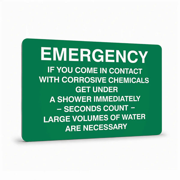 First Aid And Emergency - Emergency If You Come In Contact Sign