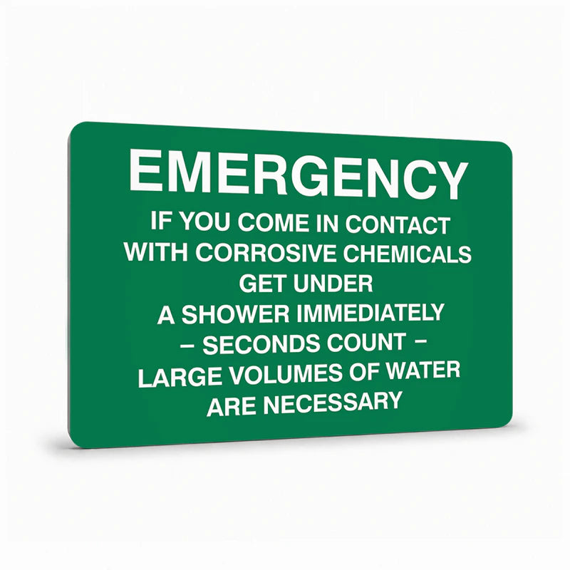 First Aid And Emergency - Emergency If You Come In Contact Sign