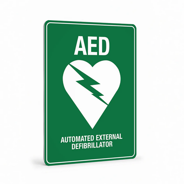 First Aid And Emergency - AED Sign