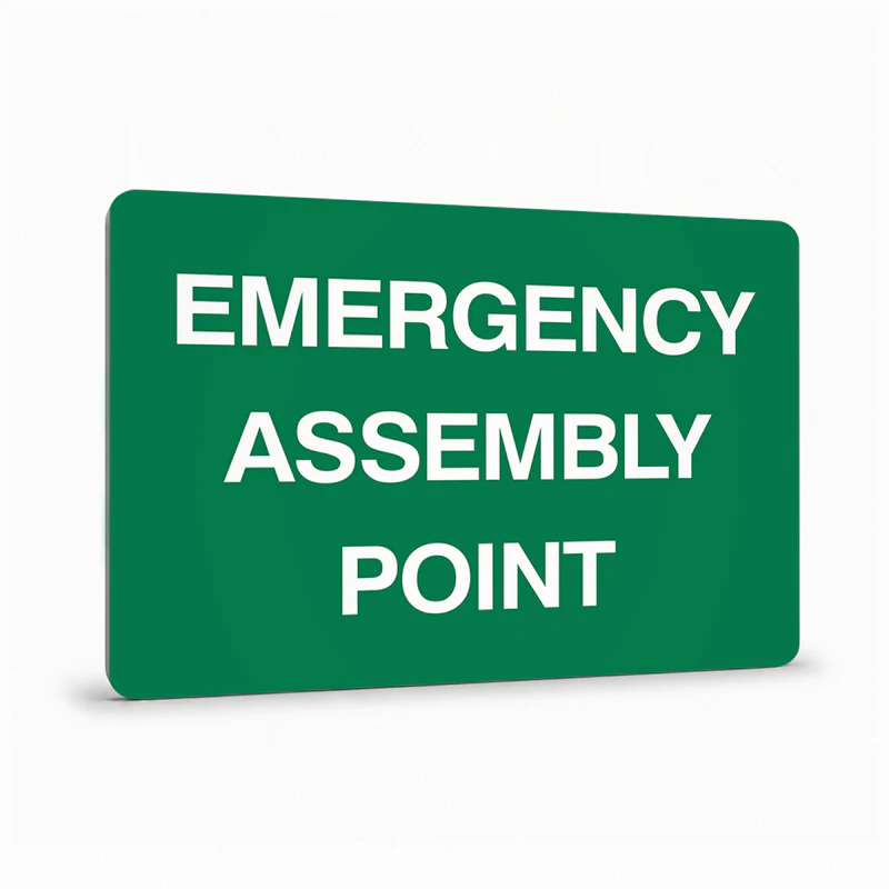 Emergency Assembly Point Sign - First Aid & Emergency