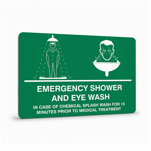 First Aid And Emergency - Emergency Shower And Eye Wash Sign