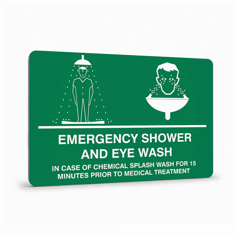 First Aid And Emergency - Emergency Shower And Eye Wash Sign