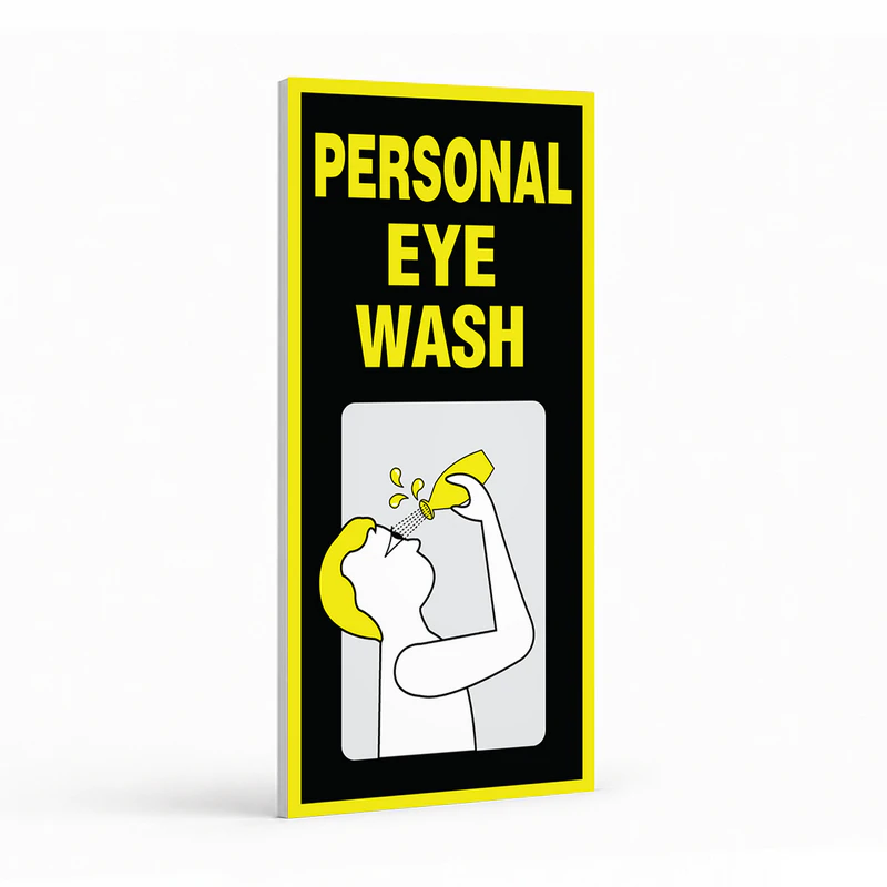 First Aid And Emergency Eye Wash - Personal Eye Wash Sign