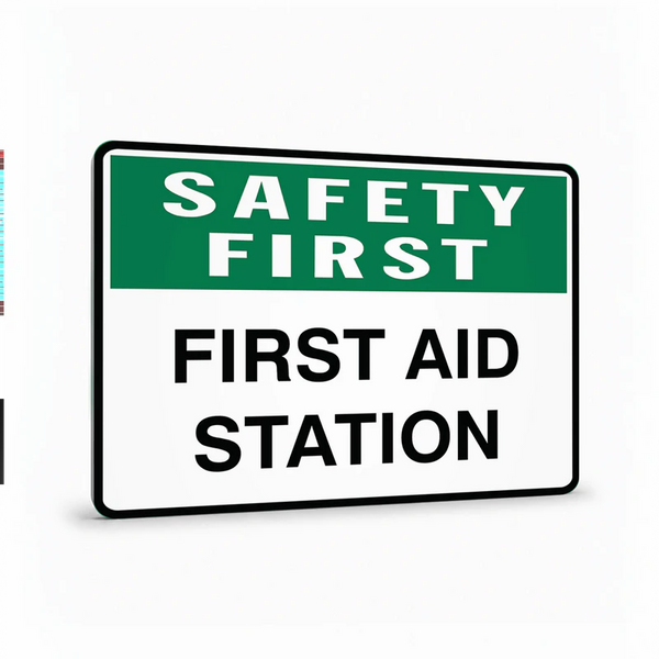 First Aid And Emergency - Safety First First Aid Station Sign
