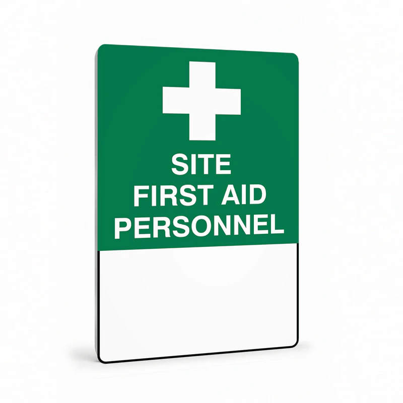 First Aid And Emergency - Site First Aid Personnel Sign