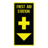 First Aid And Emergency Eye Wash - First Aid Station Sign