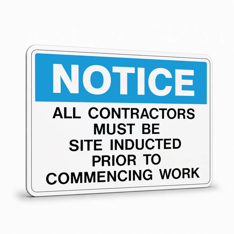 General Information - Notice All Contractors Signs
