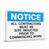 General Information - Notice All Contractors Signs