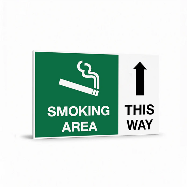 General Information - Smoking Area Up Arrow Signs