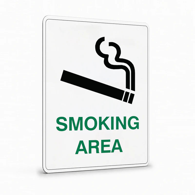 General Information - Smoking Area With Symbol Signs