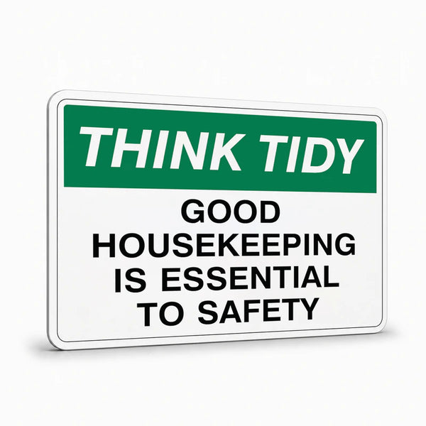 General Information - Think Tidy Good Housekeeping Is Essential Signs