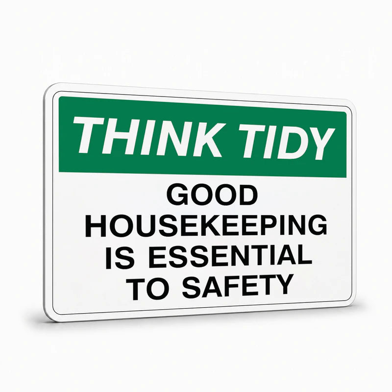 General Information - Think Tidy Good Housekeeping Is Essential Signs
