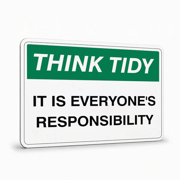 General Information - Think Tidy It Is Everyones Responsibility Signs