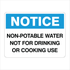 General Information - Notice NonPotable Water Signs