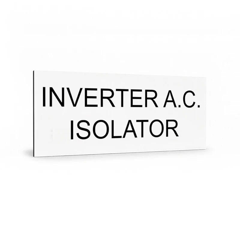 Inverter A.C. Isolator
