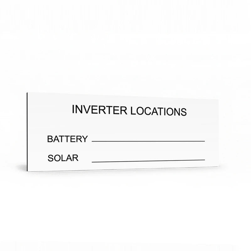 Inverter Locations Battery / Solar