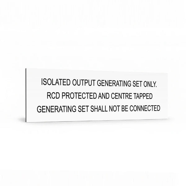 Isolated Output Generating Set Only