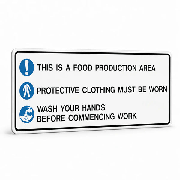 Kitchen And Food Safety - This Is A Food Production Area Sign