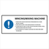 Kitchen And Food Safety - Mincing Mixing Machine Sign
