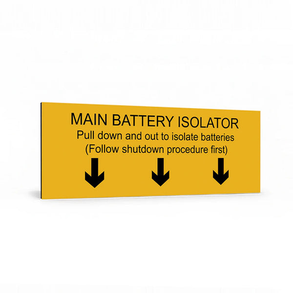 Main Battery Isolator (with Down Arrows)