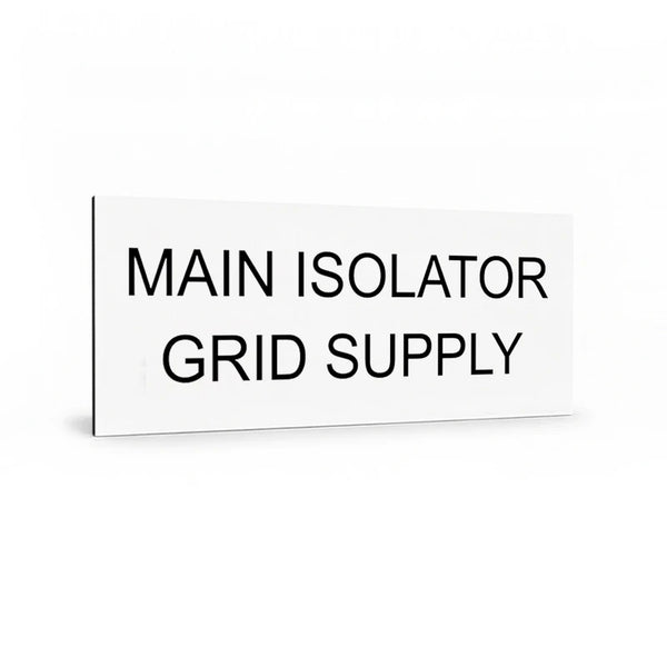 Main Isolator Grid Supply