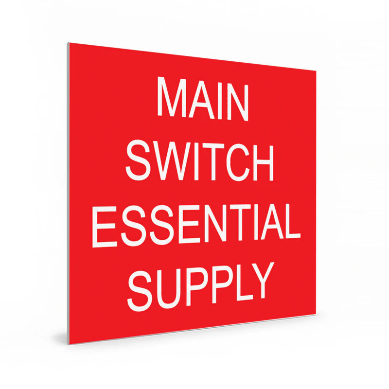 Main Switch Essential Supply - Red & White