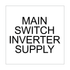 Main Switch Inverter Supply - Black & White