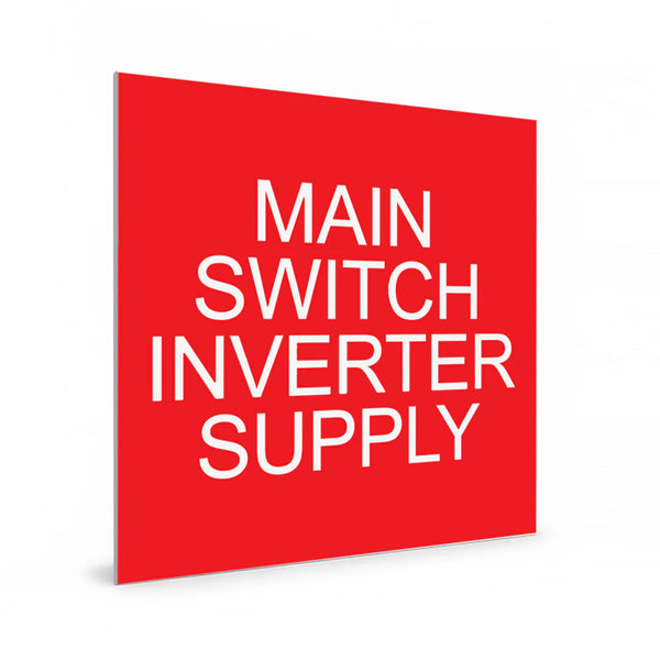 Main Switch Inverter Supply - Red & White