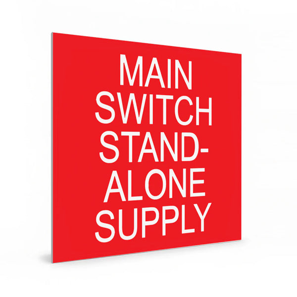 Main Switch Stand-Alone Supply (red)