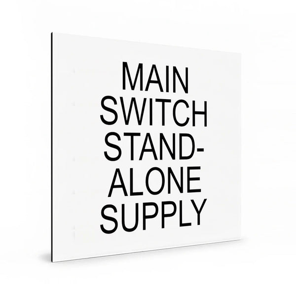 Main Switch Stand-Alone Supply (white)